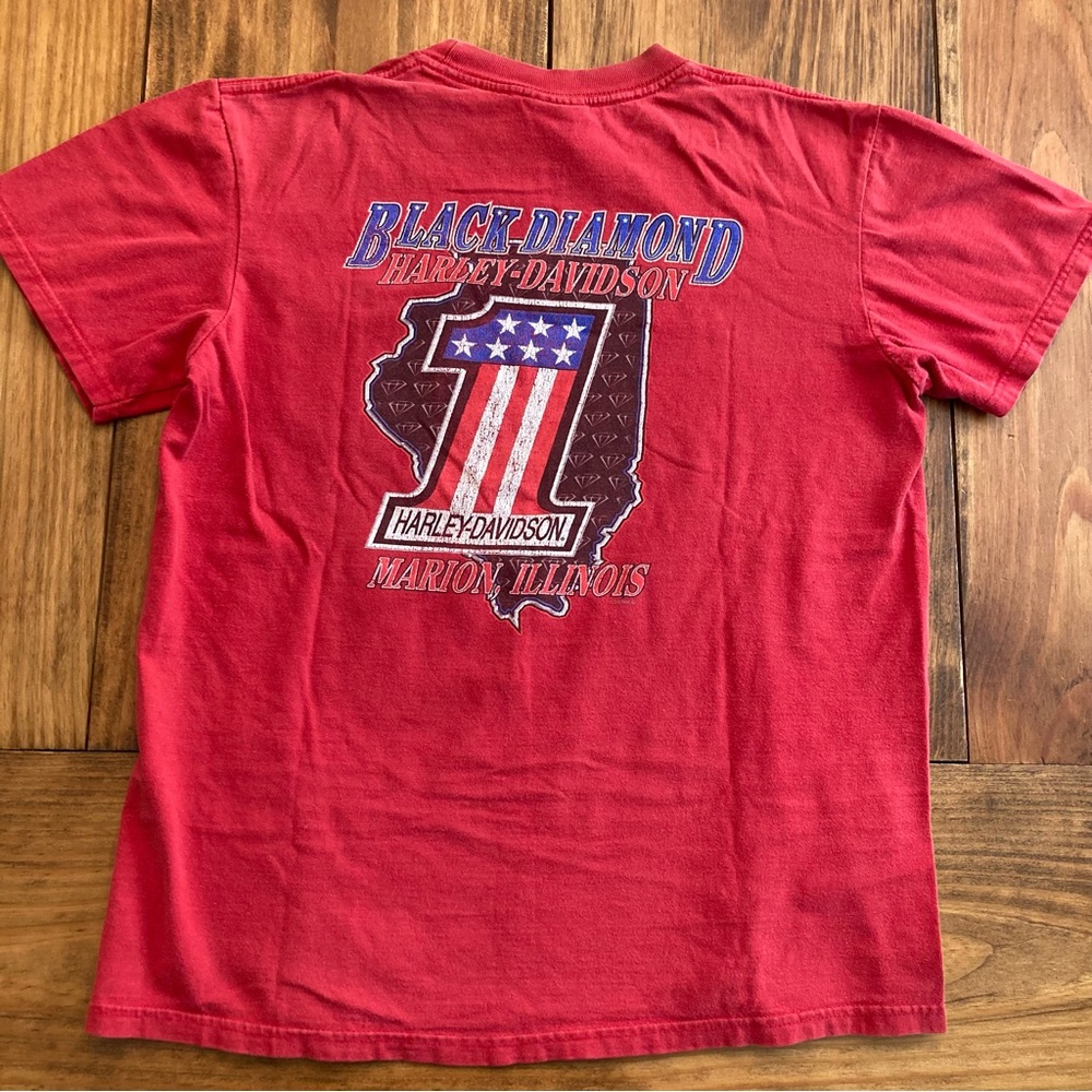 Harley Davidson Marion, Illinois Graphic T shirt